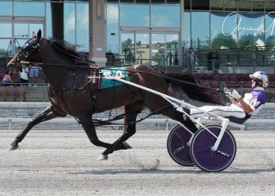 Papi Rob Hanover and driver David Miller setting the track record at The Meadows.