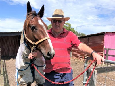 Chris Frisby with his surprise packet mare Fast Is Bettor