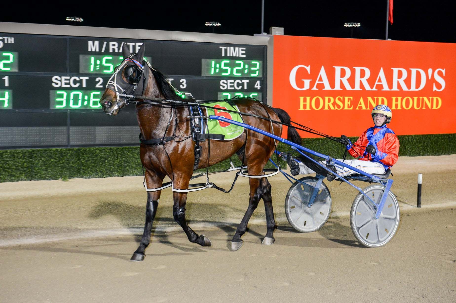 My Ultimate Byron won the $125,000 APG Gold Bullion Final at Tabcorp Park Menangle last Saturday night. Photo Club Menangle.