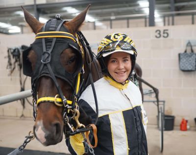 Stephanie Lippiatt is currently training a handful of horses at the Menangle Park Training Centre.