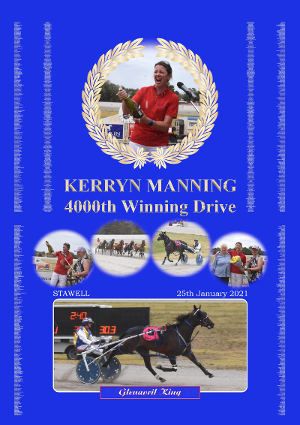 The commemorative photograph of Kerryn Manning’s 4000th victory (Claire Weston Photo)