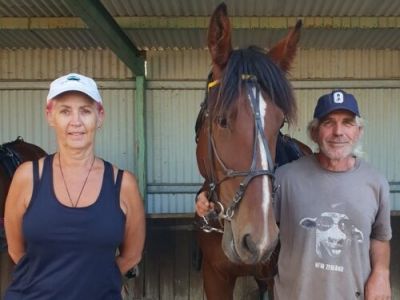 Passionate square-trotting people: Charlie and Vicki Moro at their Sebastian stables