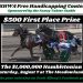 $500 cash in free USHWA Hambo contest