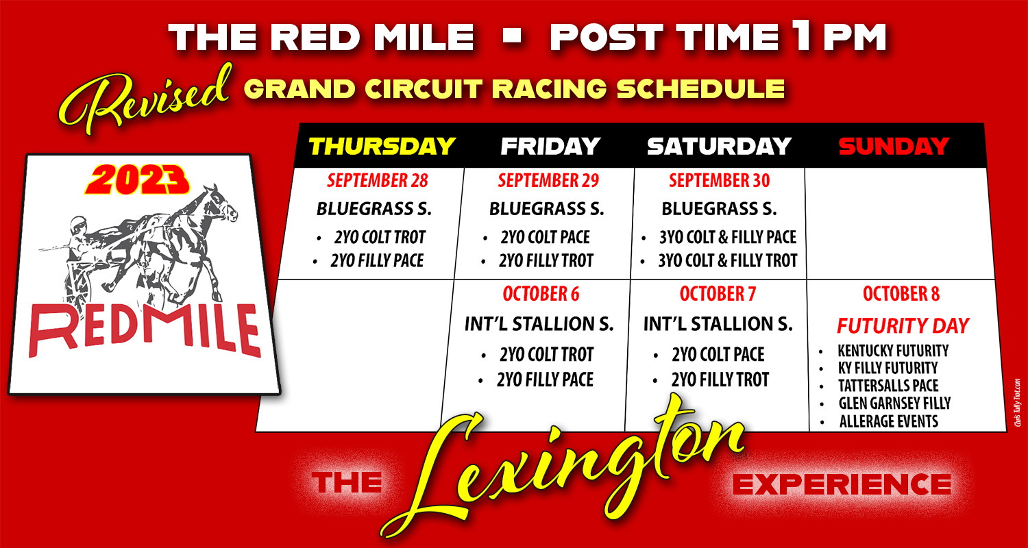 Red Mile announces Grand Circuit date changes Harnesslink