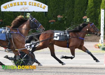 Abby Rose goes down the road at Tioga