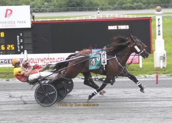 Fourth Of July fireworks on the track at Plainridge