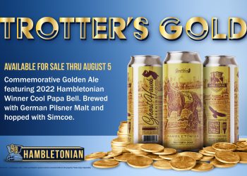 Trotter’s Gold special beer at the Meadowlands