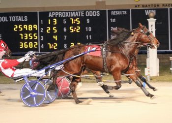 Dayton sees record handle on closing night