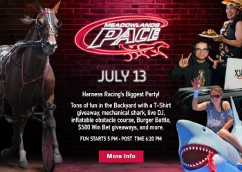 July events headlined by Meadowlands Pace