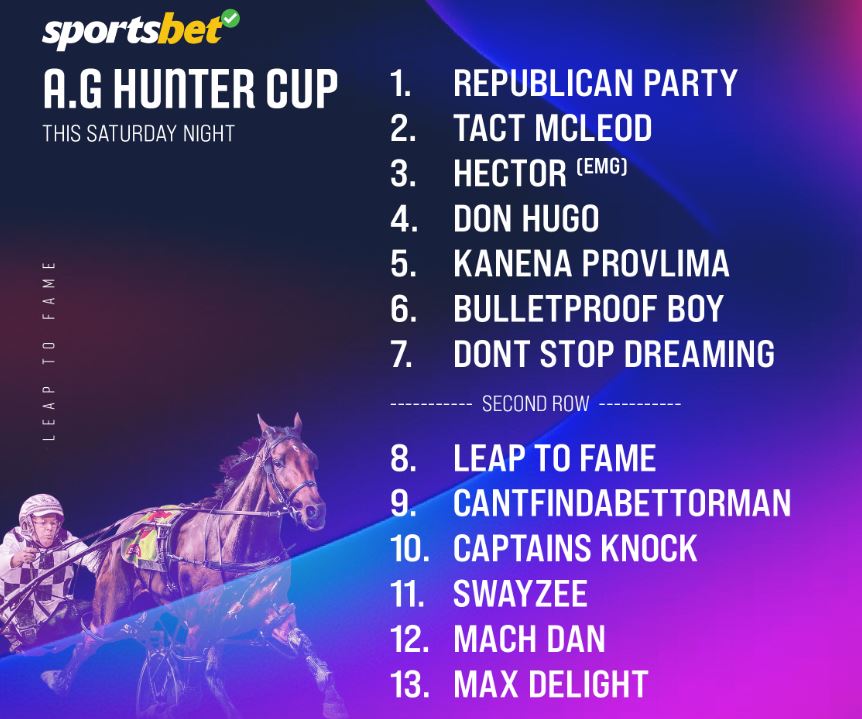 Tricky draw for champion Leap To Fame in Hunter Cup