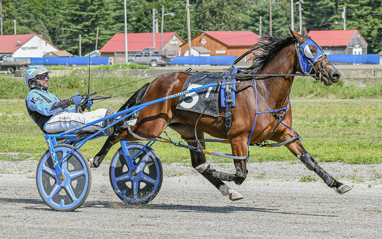 2-year-old filly pacers frolic in Maine Sire Stakes 1