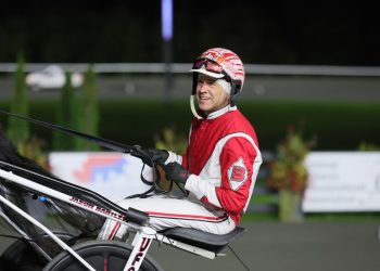 Jason Bartlett embraces Breeders Crown Moment