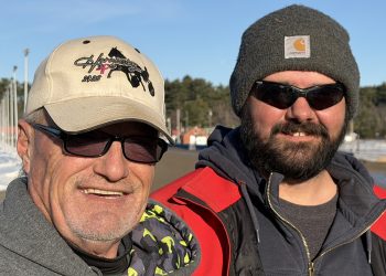 (1) BruceKilton (left) and Michael Bilodeau keep the races rolling at Cumberland (ChrisTully photo)