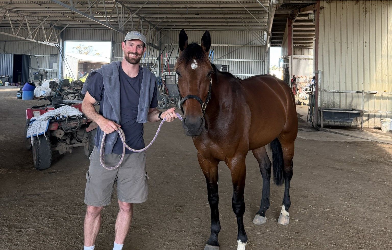 Darcy loving the harness racing code 1 Darcy Gardiner