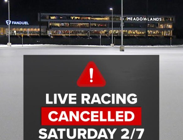 Meadowlands cancels live racing Saturday 1